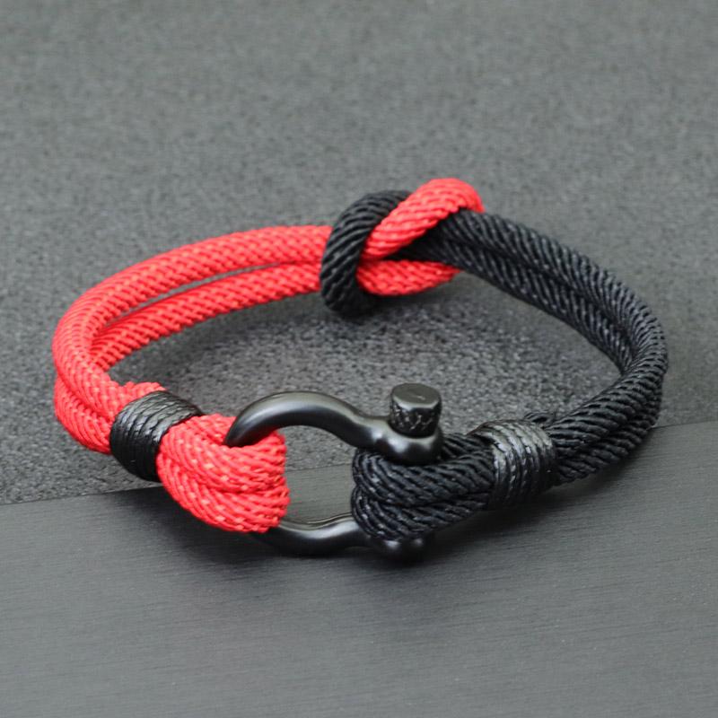 

Stylish Knot Mens Ukraine Bracelet Blue Yellow Rope Braclet Stainless Steel Horseshoe Clasp Ukrainian Flag Color Braslet Homme 20.5cm 8.1Inch червоний колір чорний