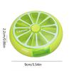 Portable Pill Box Weekly Rotating Split Fruit Points Drug Carry With You Mini Medicine Boxs Medicine Travel Pillbox
