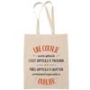 Tote Bag - PLANETEE - Design « A Coral Just As Great » - Fairtrade Cotton - Printed In France - Beige