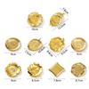 Chinese Style Retro Metal Coaster Exquisite Elegant Cup Holder Golden Heat Resistant Insulation Pad Home Decoration