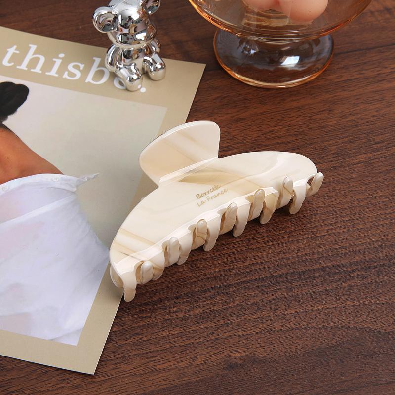 Women Exquisite Elegant hair Claws Shark hair Clips Large Acetate Trendy Girls Hair Accessories Temperament Hair Claw
