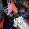 500LM Portable Flashlight USB Rechargeable Power Display Torch Emergency Lantern