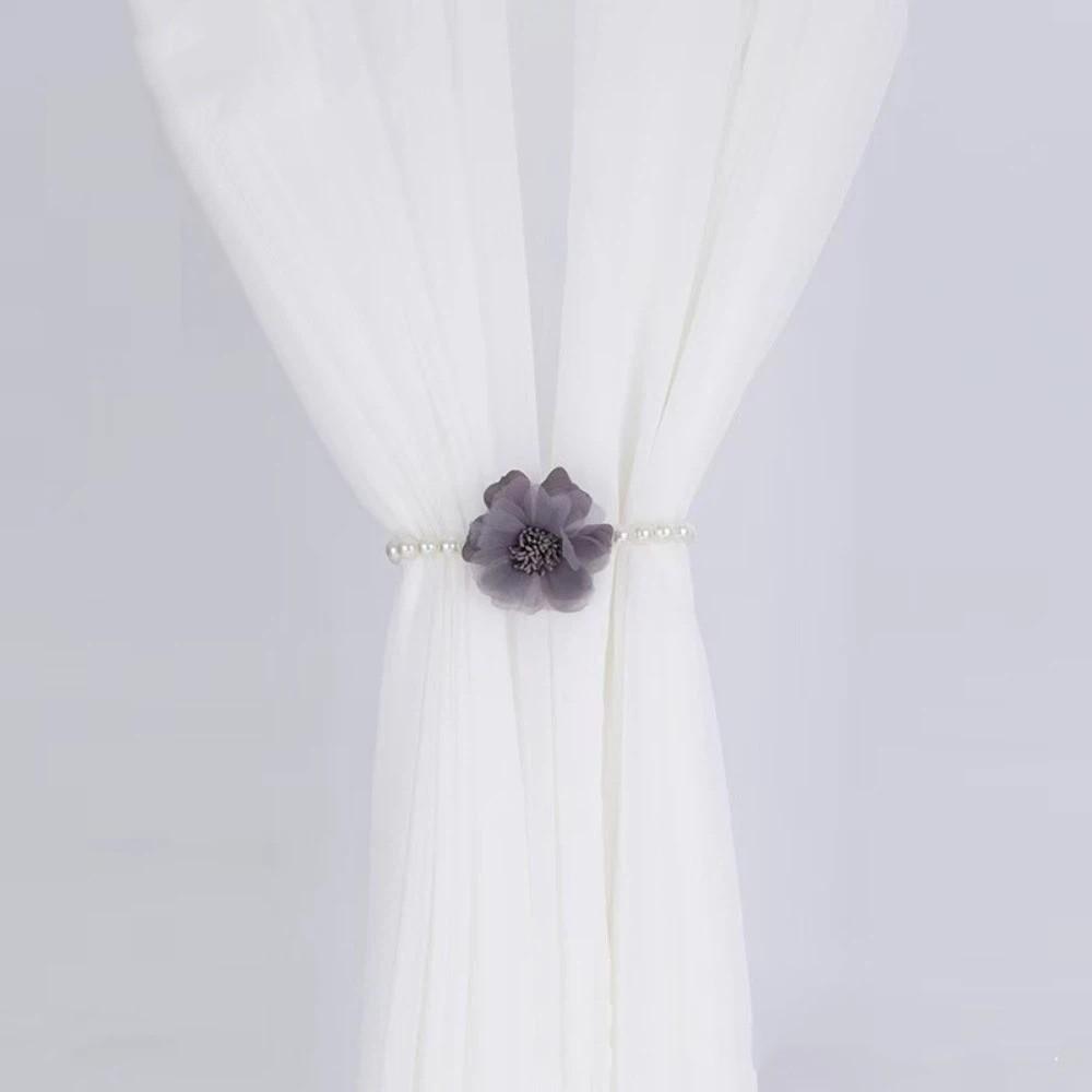 

Handmade Curtain Buckle Magnetic Window Ties Fashion Curtain Tiebacks For Home Office Decorative сірий