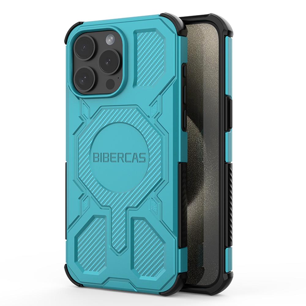 BIBERCAS J-16 Series For iPhone 15 Pro Max Case Compatible with MagSafe Anti Drop TPU+PC Phone Cover