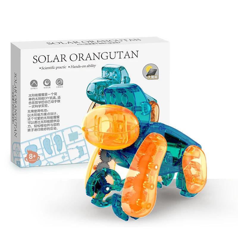 Non-Toxic Solar Toys Solaire Robot Solar Energy Car Diy Educational Science Toys For Children Kids Technological Technology Science Kits