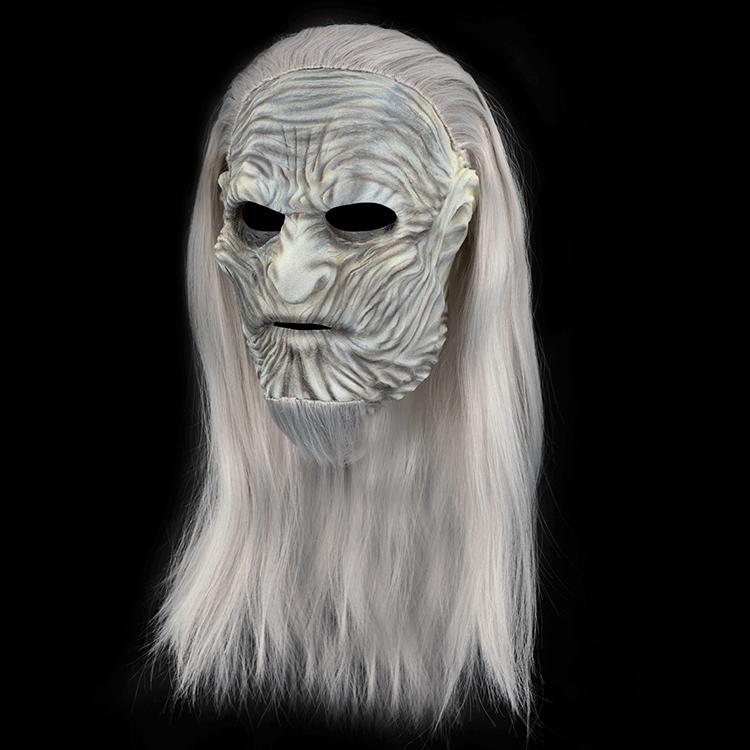 Halloween Mask, Latex Headgear, Game of Thrones Night King Mask Haunted House Halloween Cos Props
