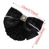 Elegant Net Bun Hair Cover Loose Mesh Black Color Bun Snood Hair Clip Crochet Fine Mesh Nurses Spring Clip Ladies Hair