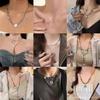 New Design Punk Hip Hop Style Necklace Internet Celebrity Temperament Simple Front Buckle Collarbone Chain