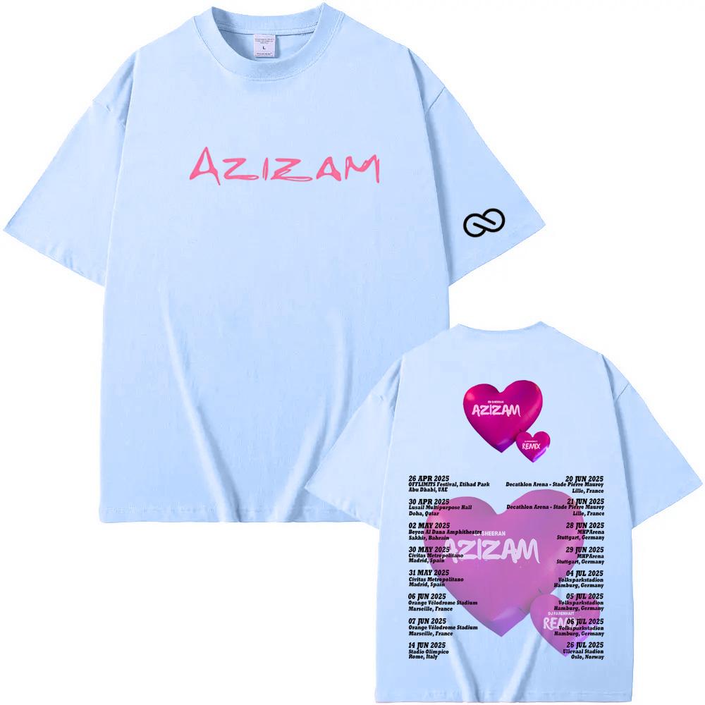 Ed Sheeran 2025nye T-skjorter Metal Rock Band Tees Ren Bomull Menn Kvinner Harajuku Mote Rund Hals topper 100% bomull Sommer t-skjorter