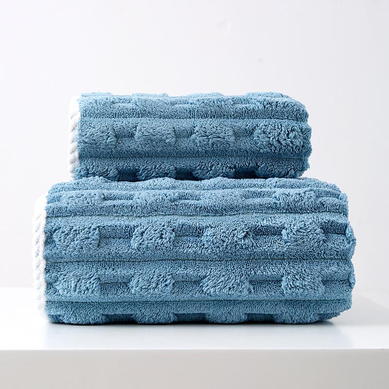 Microfiber Face Towel With Thick Coral Fleece For Soft Absorption And Home Use