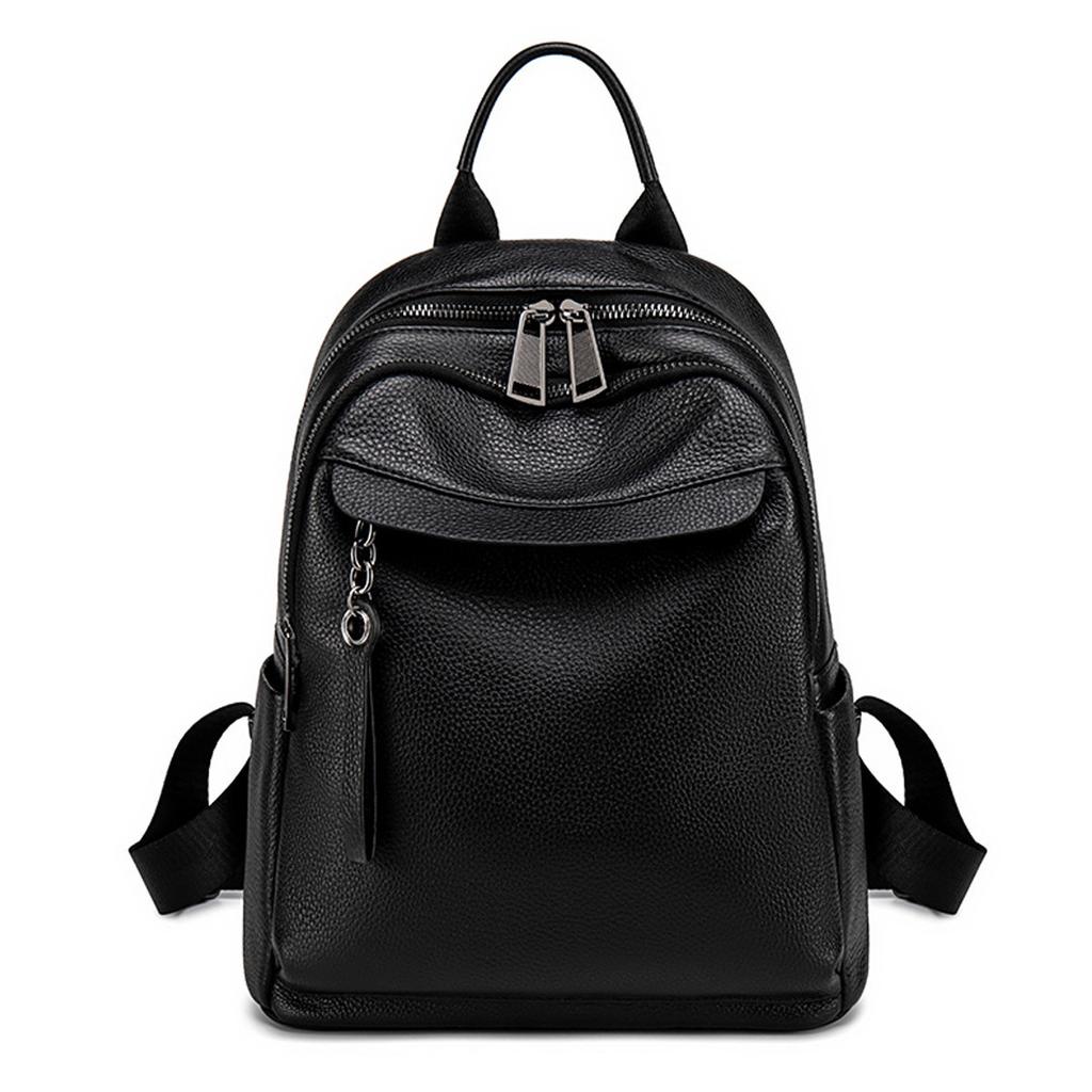 New Year's Backpack Trendy and Fashionable Women's Backpack Top Layer Cowhide Large Capacity Schoolbag for Women