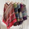 Neck Wrap Ethnic Style Knitted Shawl Bohemia Autumn and Winter Tassel Cape  Tourism