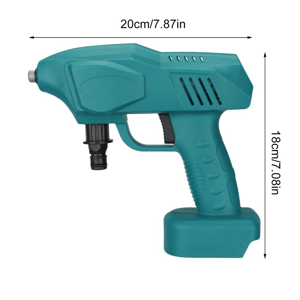288VF 5000 mA 50Bar Cordless Car Washer Spray Water Gun High Pressure Car Wash Nozzle Cleaning Machine for 18V Battery ABS Plastic