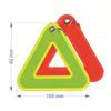 Reflective Pendant For School Bags Triangle Safety Reflector Student Safety Hanging Tag For Night Walking And Cycling