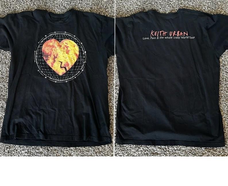 

Keith Urban Love Pain and The Whole Crazy World Tour Tshirt Unisex T-Shirt XXXL