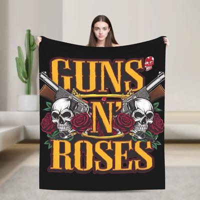 Guns N Roses Band  Blanket Quality Super Warm  Throw Blanket Winter Travel Office Home Decor Pattern Bedspread