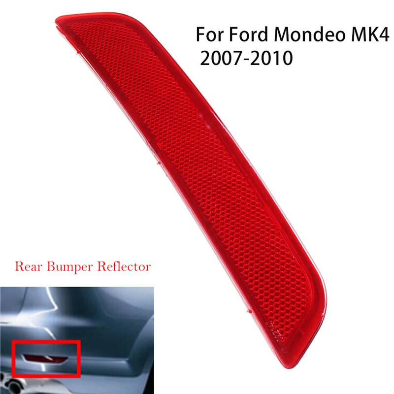 Левый и правый отражатели заднего бампера автомобиля для Ford Mondeo MK4 2007-2010 Красный отражатель заднего бампера Задний фонарь Отражатель Аксессуары Rear Left