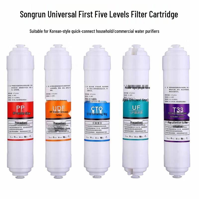 Songrun Korean Quick-Connect 5-Stage Water Purifier Filter Set