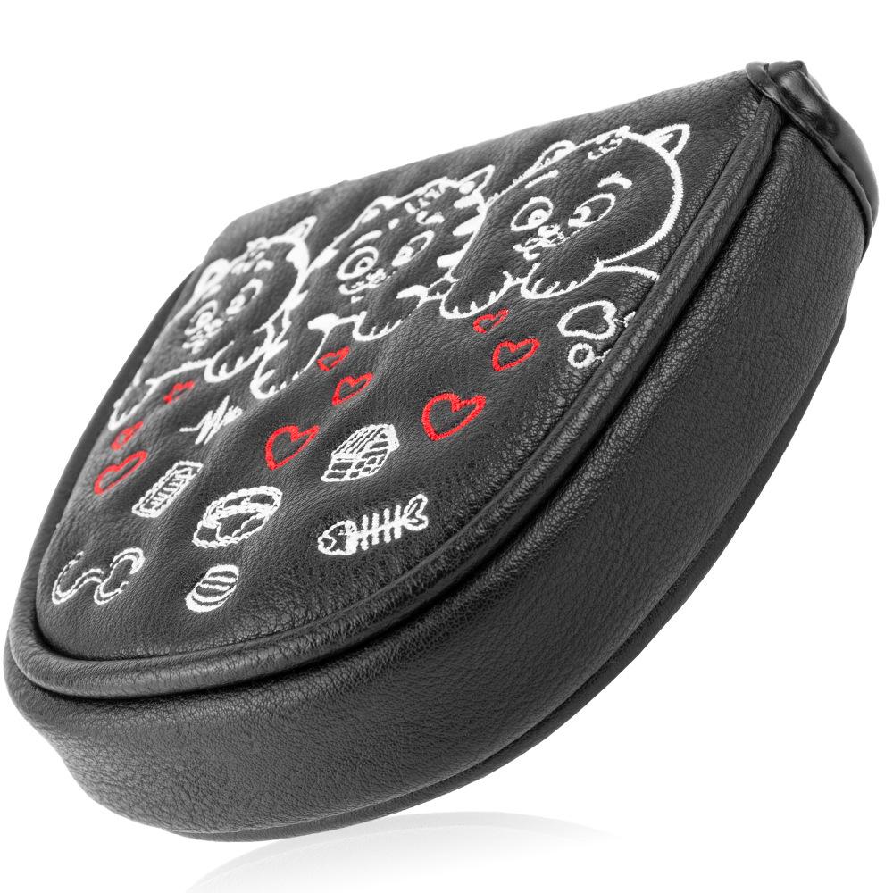 Nowe Pokrowiec na Główkę Kija Golfowego Putter - Wzór z Kreskówkowym Kotem