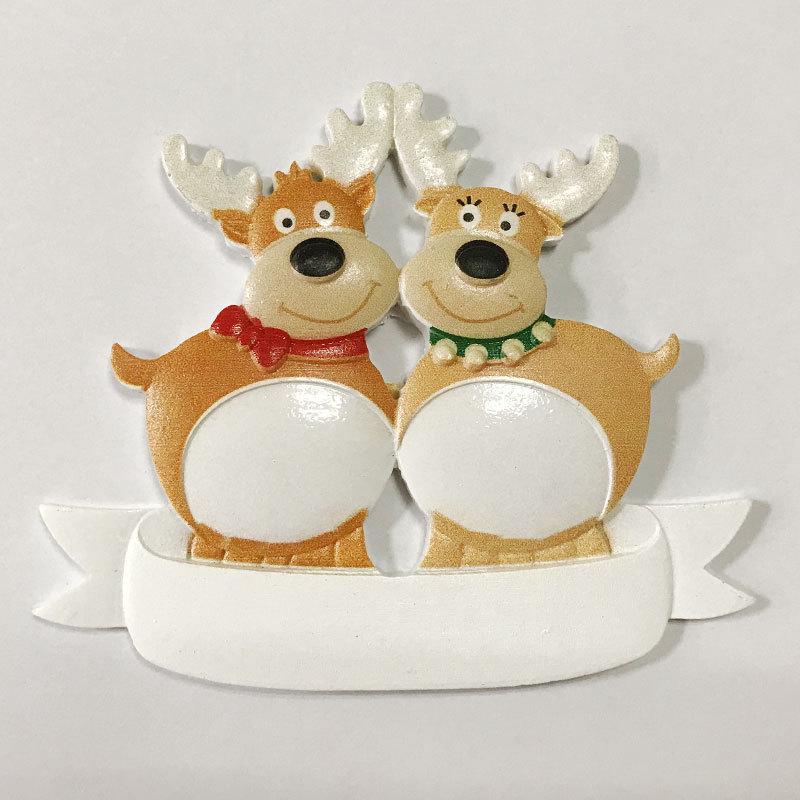 Ozdoba choinkowa Wisiorek Renifer Bałwan Rodzinny Wisiorek Choinka DIY Dekoracja Drzewa Rodzinnego Ozdoby Do Zawieszenia