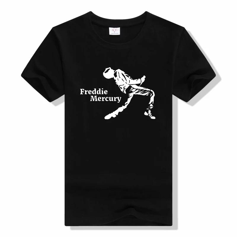 Glitter Rock Band Queen t shirt summer tops streetwear o-neck aesthetic t-shirt punk top tee Short Sleeves cotton T-shirts