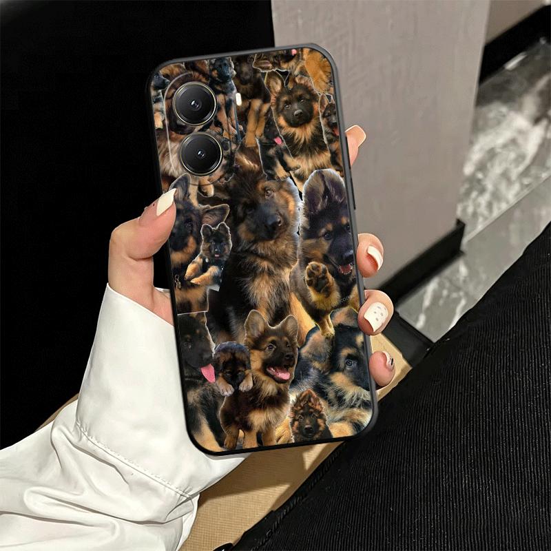 German Shepherd Dog Soft Phone Case for Xiaomi Poco X5 X6 X7 X8 Pro Max X3 F7 F8 Ultra M8 M7 M6 M5 Redmi 15 15C 14C 13C 12C X4 F