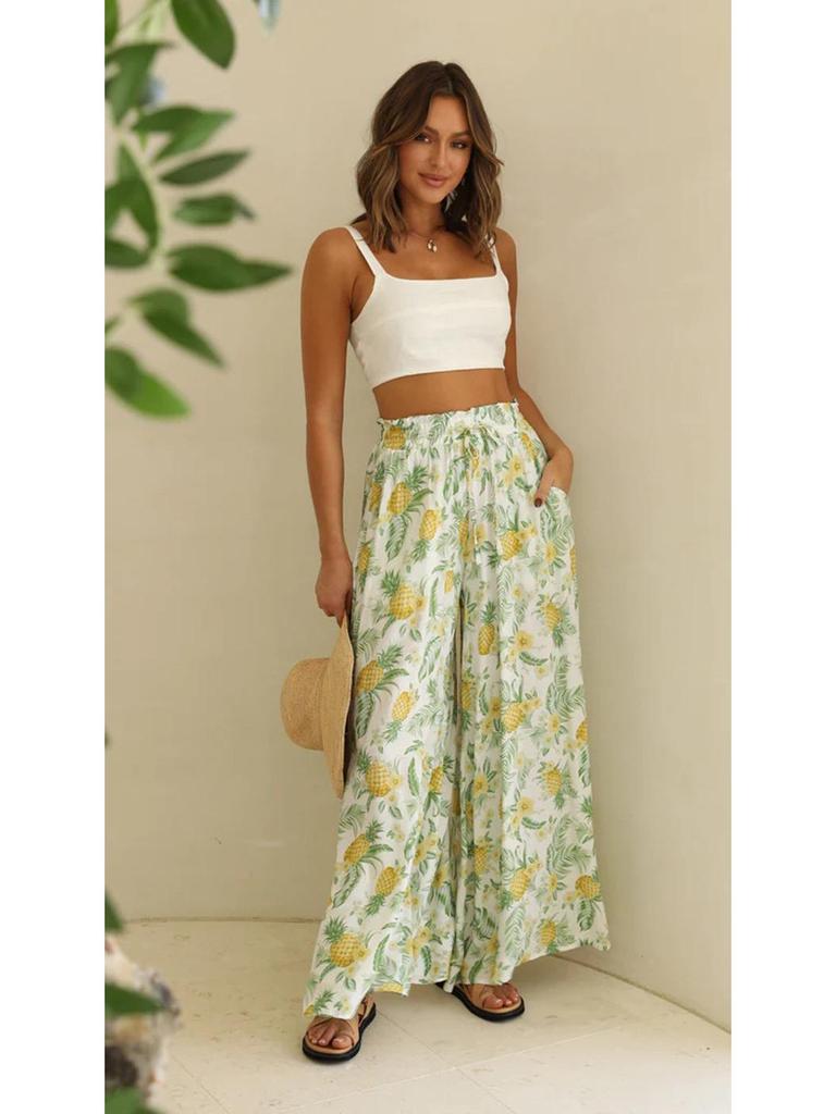 2024 Spring/Summer Women's Casual Wide-Leg Loose Fashion Pants