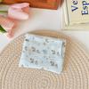 Ins Style Flowers Card Holder Coin Purse Id Card Bank Card Protective Cover Small Wallet Key Organizer Double Layer