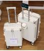 Durable Universal Wheel Leather Trolley Suitcase: Multipurpose Carry-On for Men and Women