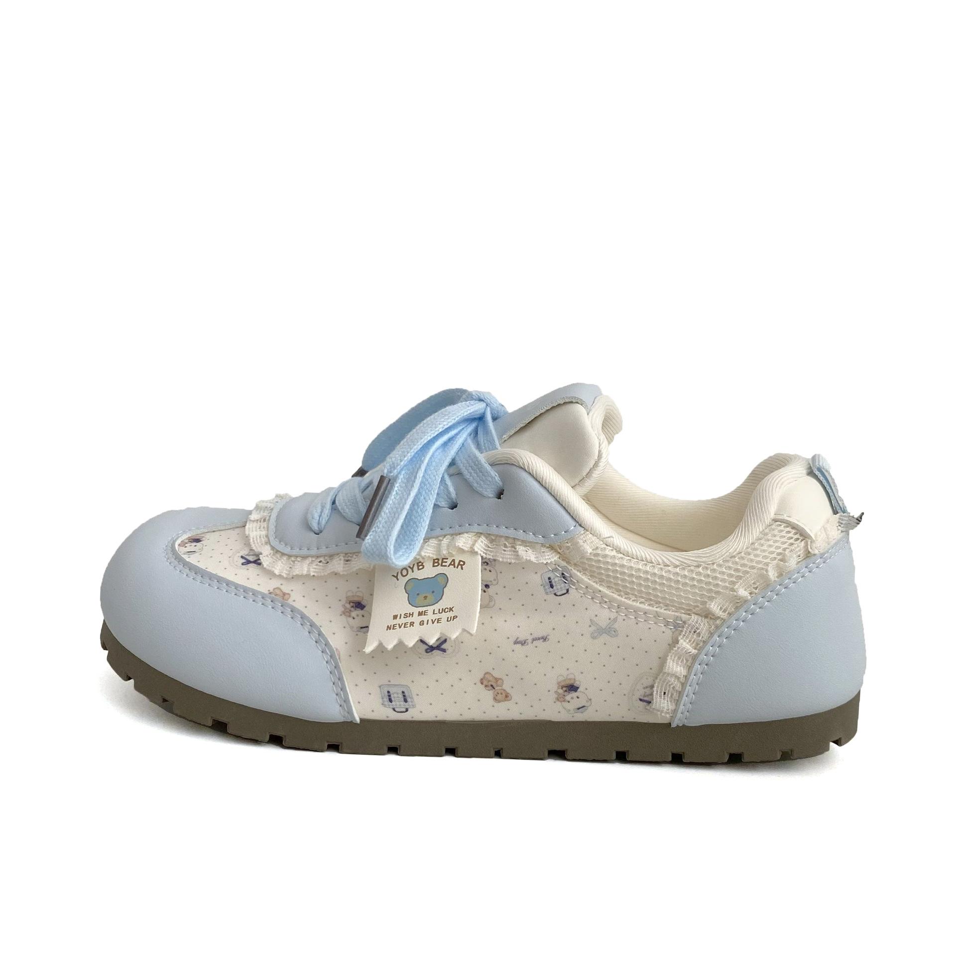 

Модные женские повседневные спортивные туфли-балетки 2025 Осень Новые Удобные Нескользящие Уличные Вулканизированные Туфли На Шнуровке Модные Беговые Кроссовки 40 синий