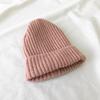 Warm Cotton Comfortable Knit Hat For Winter Versatile Colors Hightop Beanie