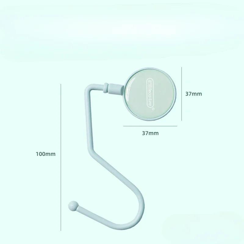 

1 шт. Симпатичный крючок для сумки Morandi, тяжелый настольный крючок для сумки, дорожная сумочка, вешалка для боковой сумки, органайзер для офисного стола зелёный