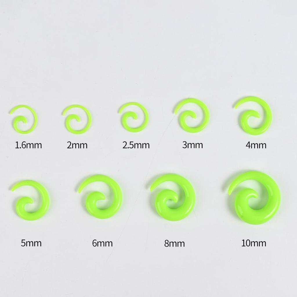 Acrylic Heart & Triangle Ear Plugs – Colorful Piercing Jewelry In Multiple Sizes