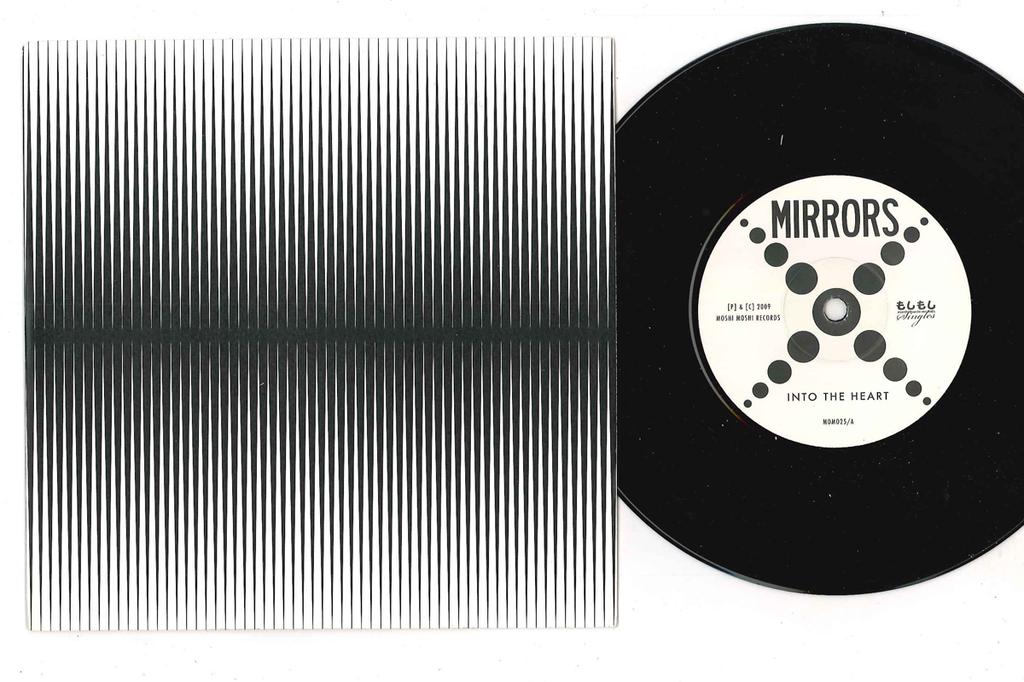 7inch Record MIRRORS - Into The Heart MOM025 MOSHI MOSHI 2009 UK Rock Used