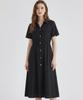 MESENSE Elastic Collar Short Sleeve Dress_Mb46Opp116A