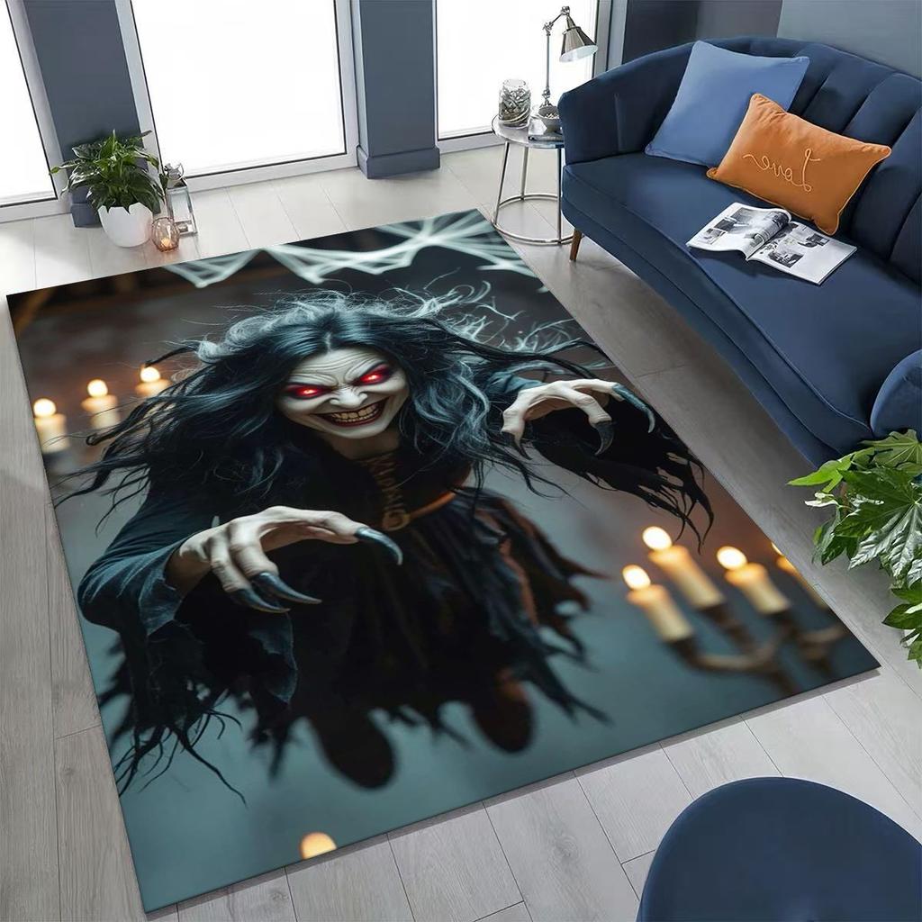 27 Style Terrifying Ghost Spirit Apparition Specter Gothic Rug for Bedroom Living Room Sofa Home Doormat Decor,Non-slip FloorMat