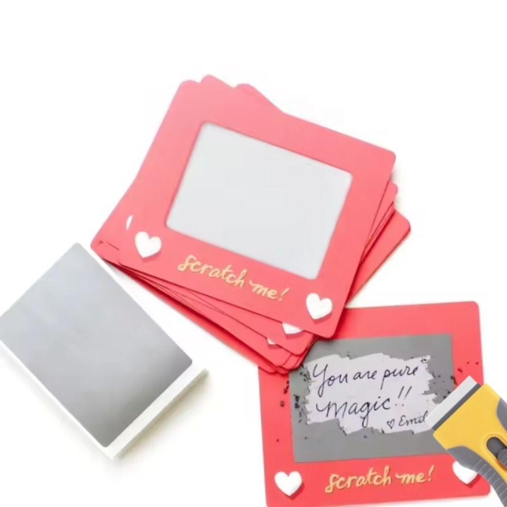 10pcs DIY Love Coupon Heart Pattern Anniversary Game Tickets  Confession of Love