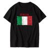 Different Countries cotton Short Sleeve American Canada Spain Flag Arts Classic Sleeve Men Women Loose Half Sleeve
