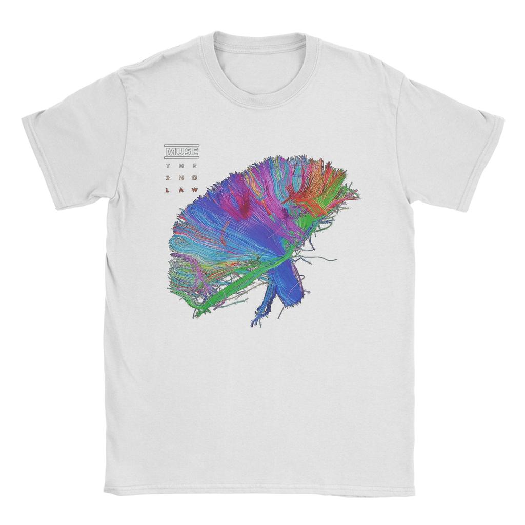Muse Band T-Shirts for Men the 2nd law Novelty 100% Cotton Tee Shirt Round Collar Short Sleeve T Shirt Summer Clothes