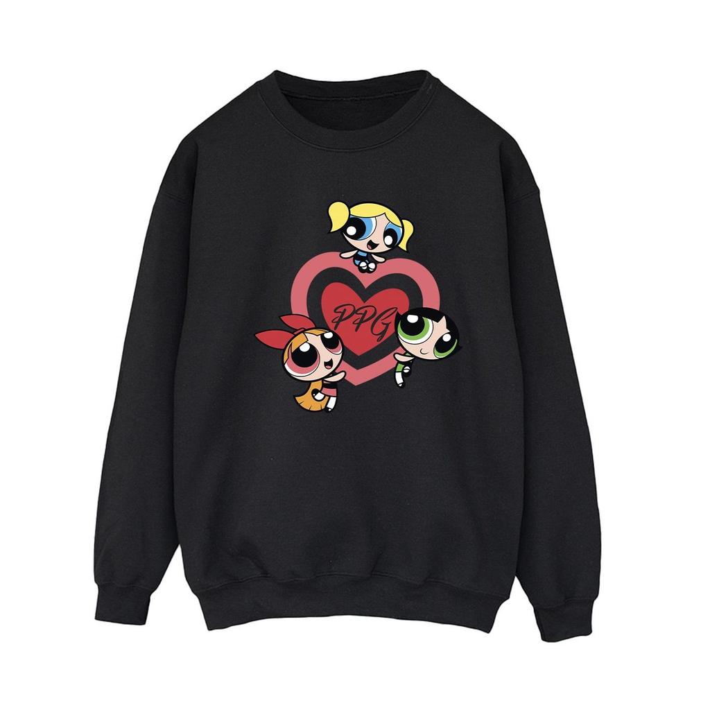The Powerpuff Girls Womens/Ladies Double Heart Sweatshirt