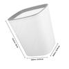 Large Capacity Trash Plastic Rectangular Garbage Bin Open Top Press Ring for Office Kitchen Bathroom Home Use