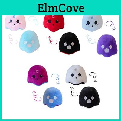 Adorable Reversible Ghost Plush Plushie Doll For Halloween And Christmas Celebrations