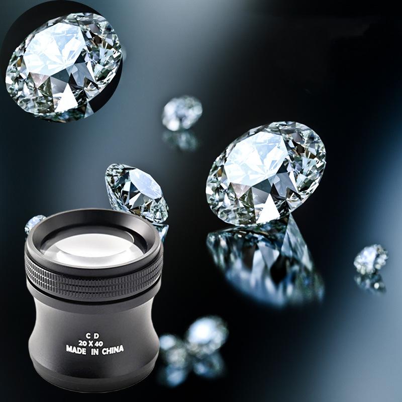 Handheld Cylindrical Magnifying Glass Underestimates Pigeon Eye Buddha Brand 20 Times Jewelry Diamond Magnifying Glass