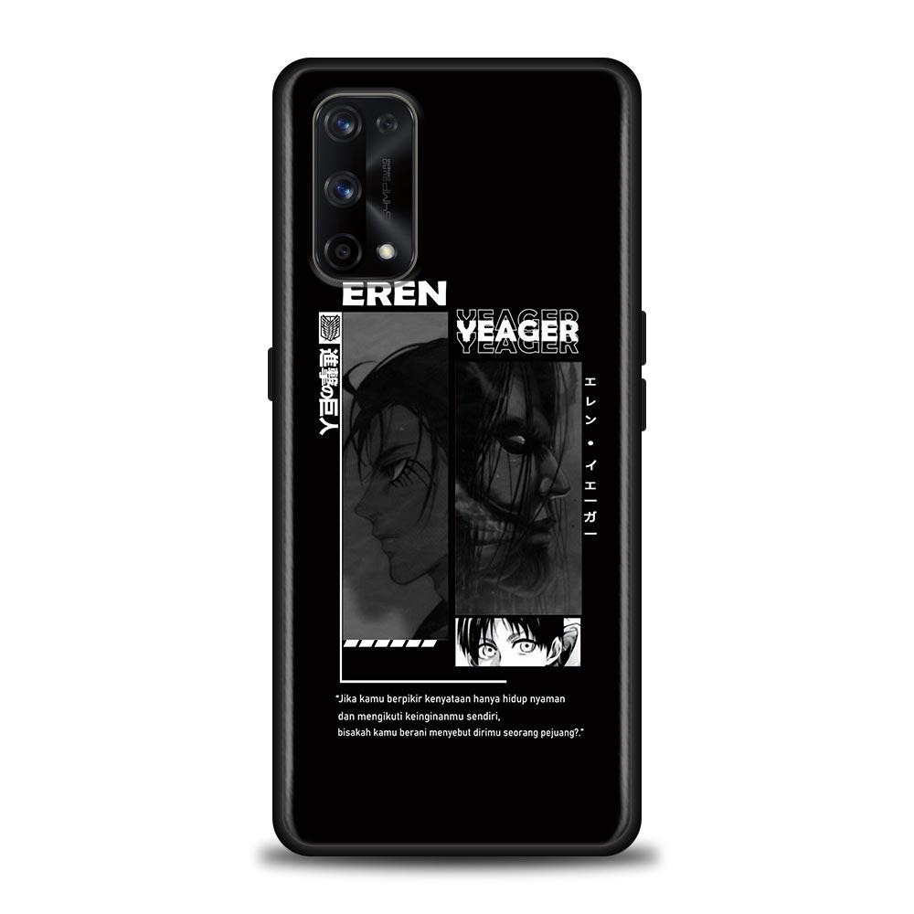 Anime Attack On Titan Eren Yeager Case For Realme C21Y C21 C25 C20 C15 C12 C11 C1 GT Master Neo Neo2 5G Capa Silicone Soft Cases