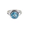 Natural Sky Blue Topaz Gemstone 925 Sterling Silver Jewelry Handmade Boho Ring RR-11-7
