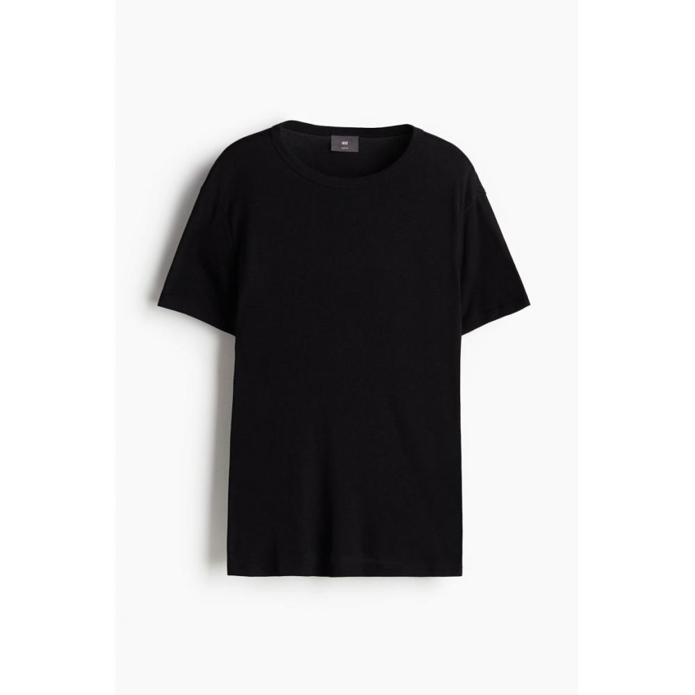 H M sliM FiT T sHirT Black