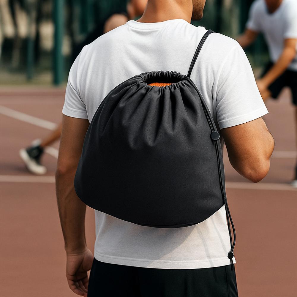 Solid Color Basketball Tote Bag Large Capacity Ball Handbag  Outdoor Sports