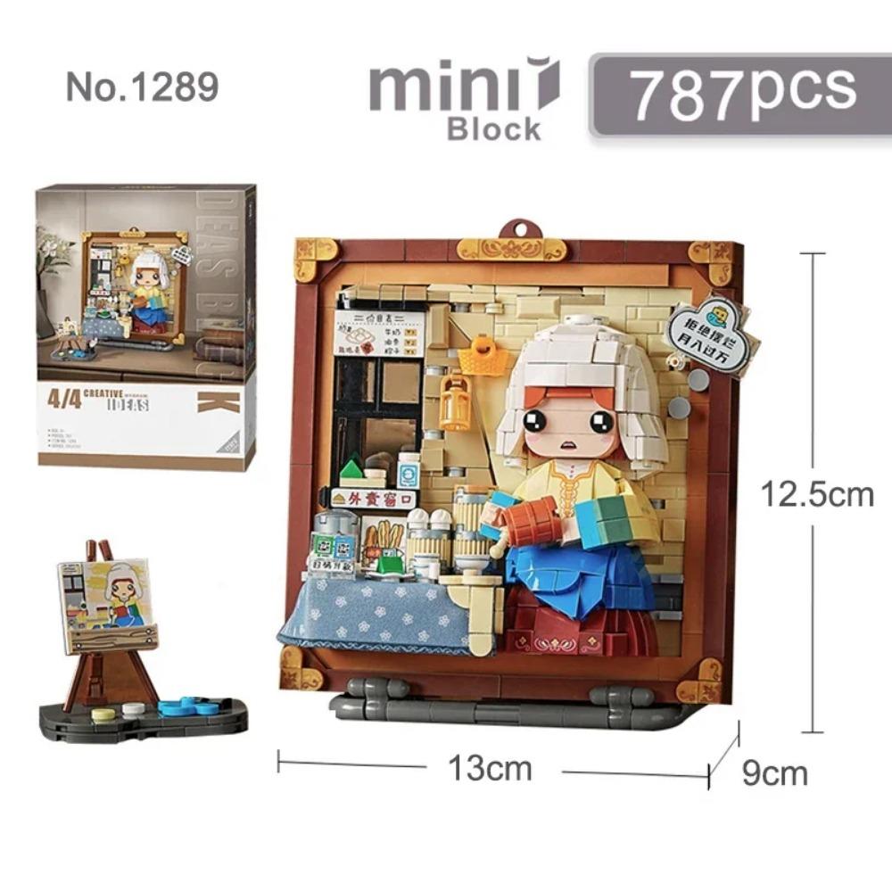World Famous Oil Painting Building Block Set DIY Creative Assembly Hanging Painting Ornaments Toys Gifts for Adults and Children