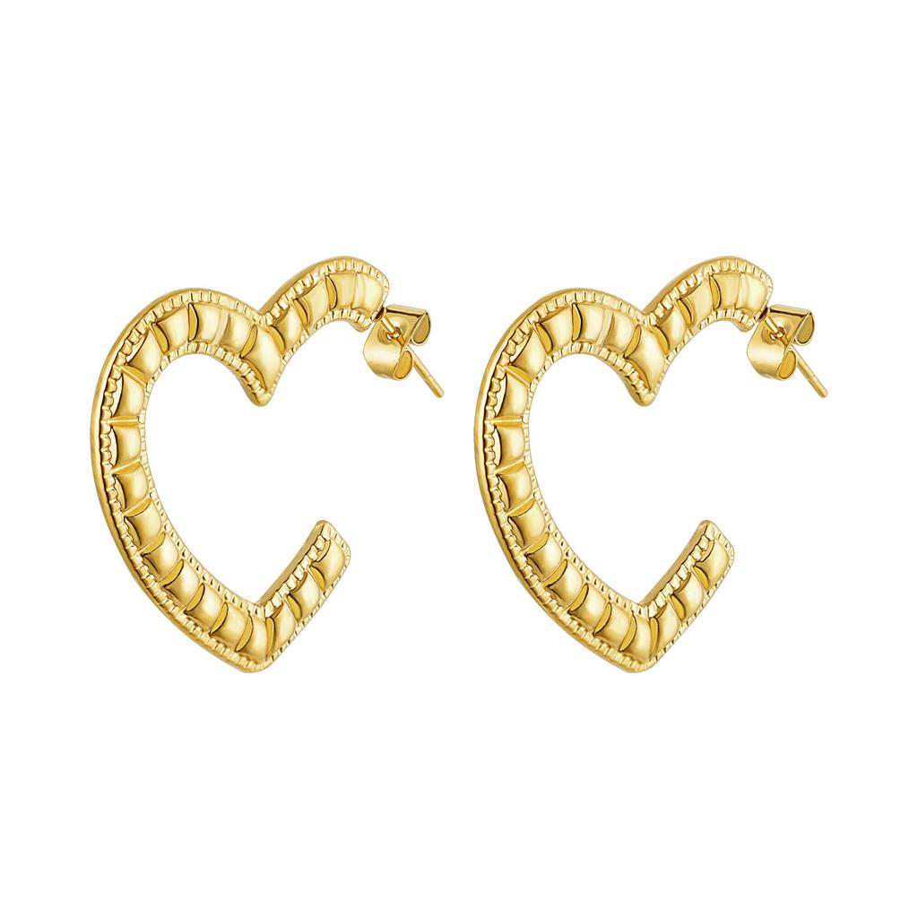 Trendy Round Chunky Hoop Earrings For Women Stainless Steel Geometric Earring Waterproof Wedding Christmas Jewelry Gift Aretes