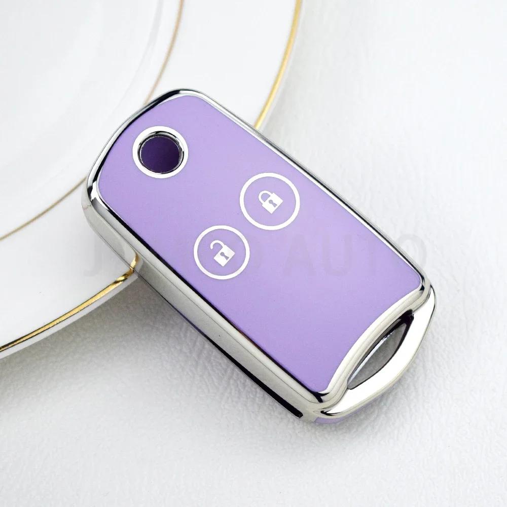TPU Car Flip Folding Shell Fob For Honda Civic Accord Jazz CRV HRV CRZ For Acura TL TSX ZDX RSX Car Key Case Cover Accessories